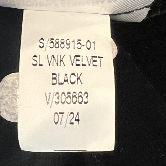 Gap Black Velvet Jumpsuit Size XS V-neck Belted Waist Wide Leg NWT $118 - Picture 13 of 13